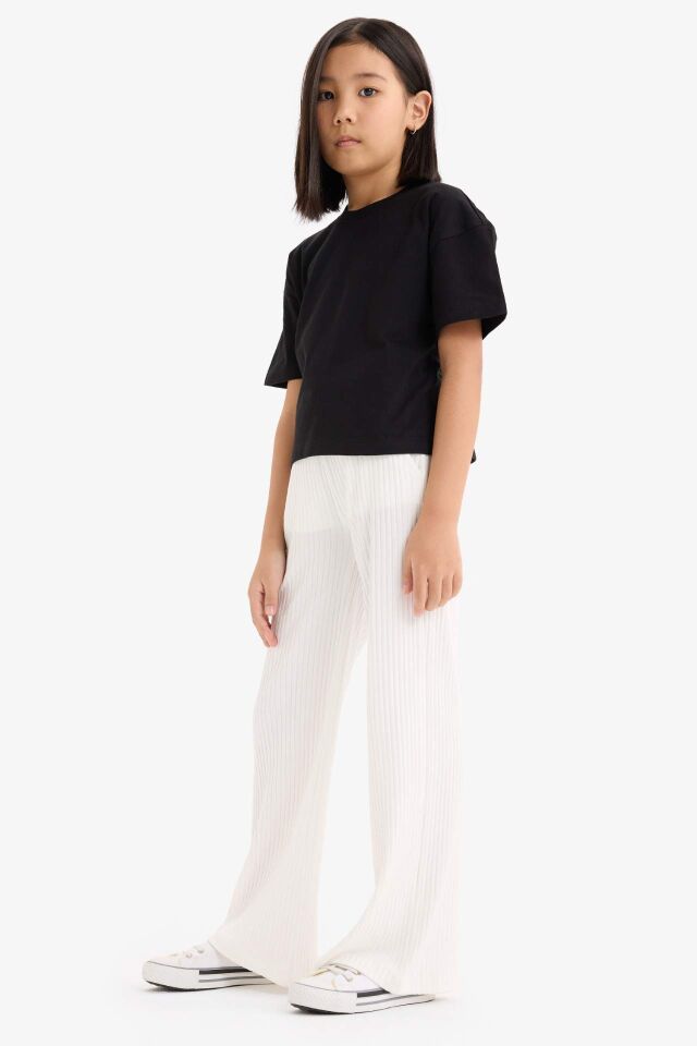Kız Çocuk Wide Leg Geniş Paça Pantolon