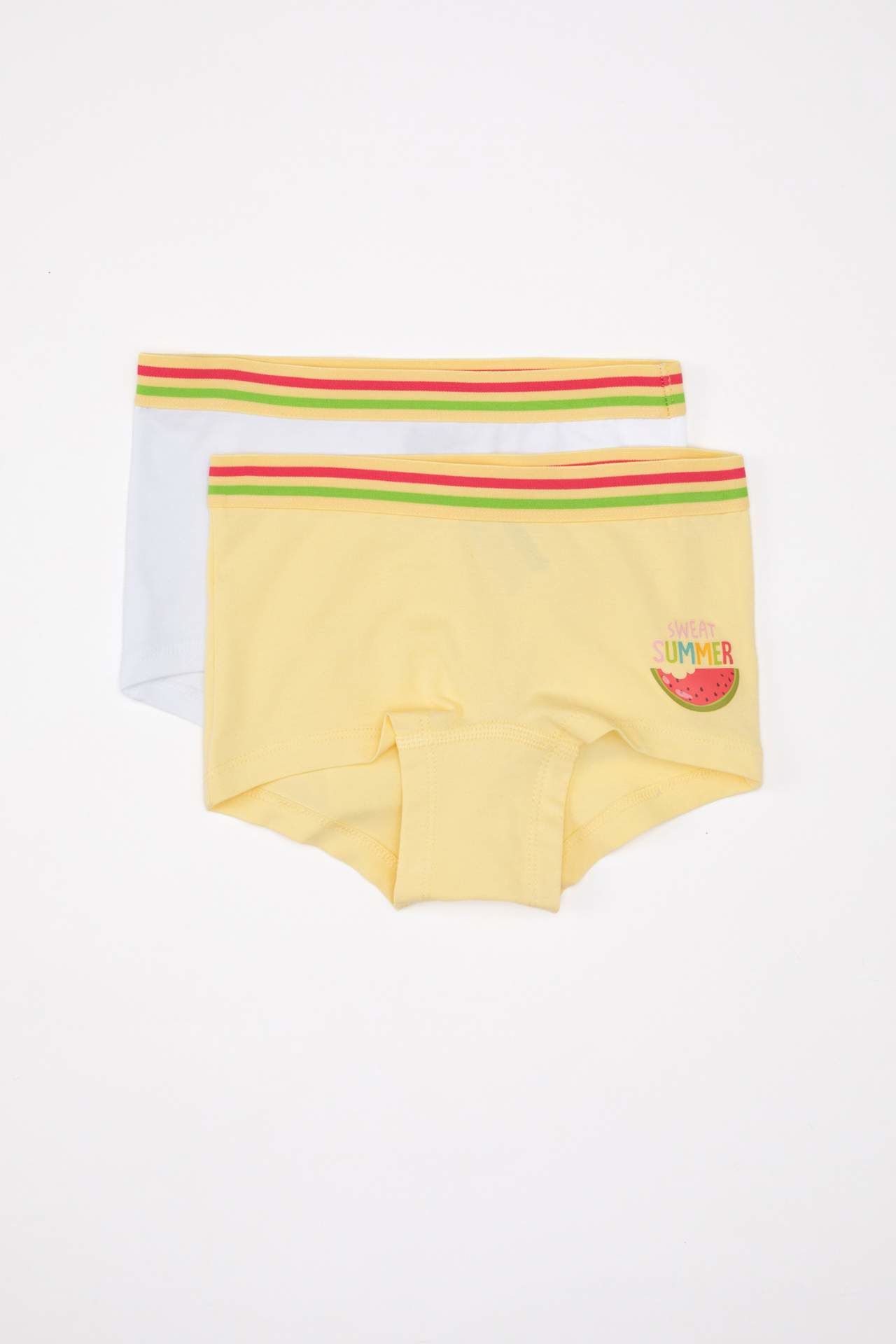 Kız Çocuk Baskılı 2'li Boxer