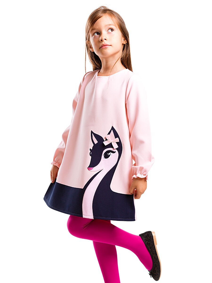 Zarif Ceylan Kız Çocuk Dokuma Elbise