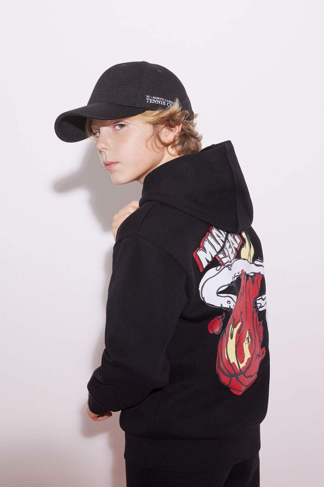 Erkek Çocuk NBA Miami Heat Kapüşonlu Kalın Sweatshirt