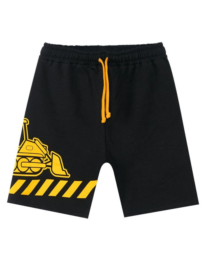 İnşaat Araçları Erkek Çocuk T-shirt Şort Takım