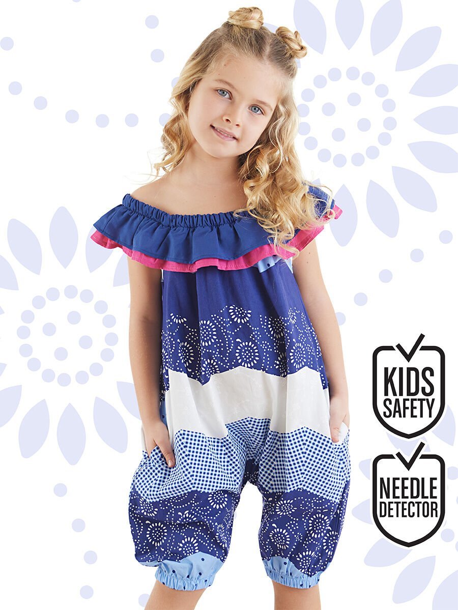 Flamenko Kız Çocuk Poplin Tulum