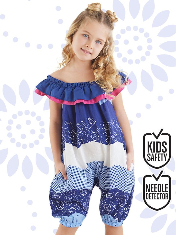 Flamenko Kız Çocuk Poplin Tulum