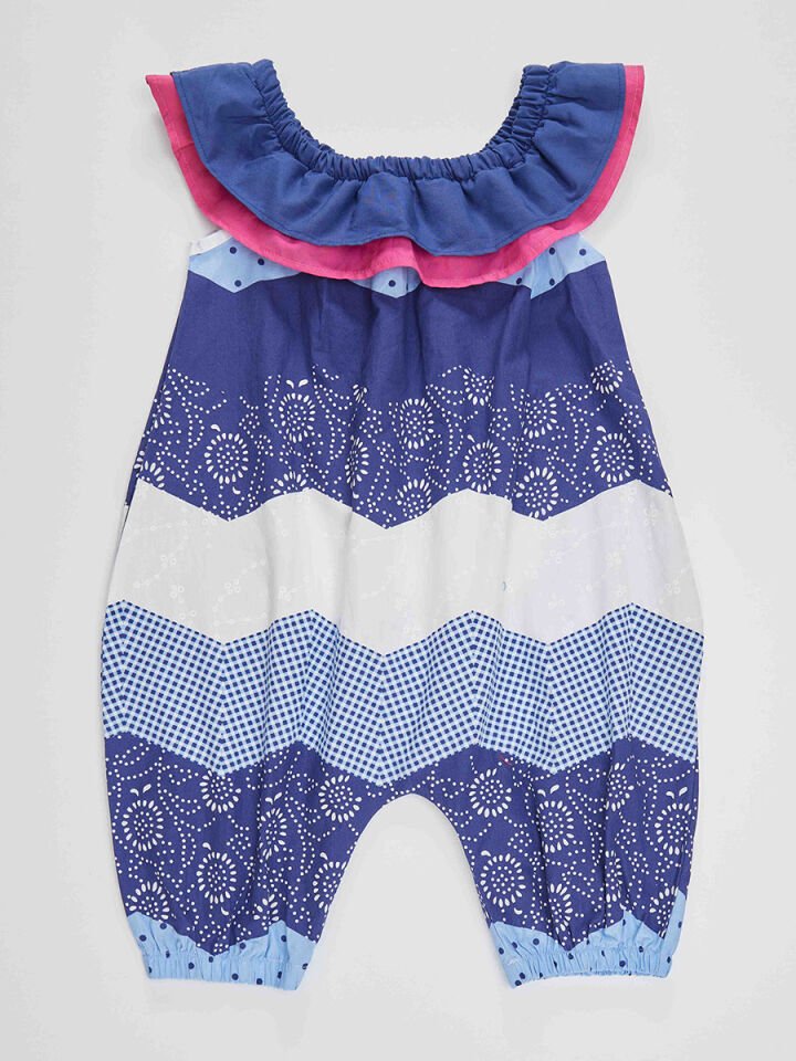 Flamenko Kız Çocuk Poplin Tulum