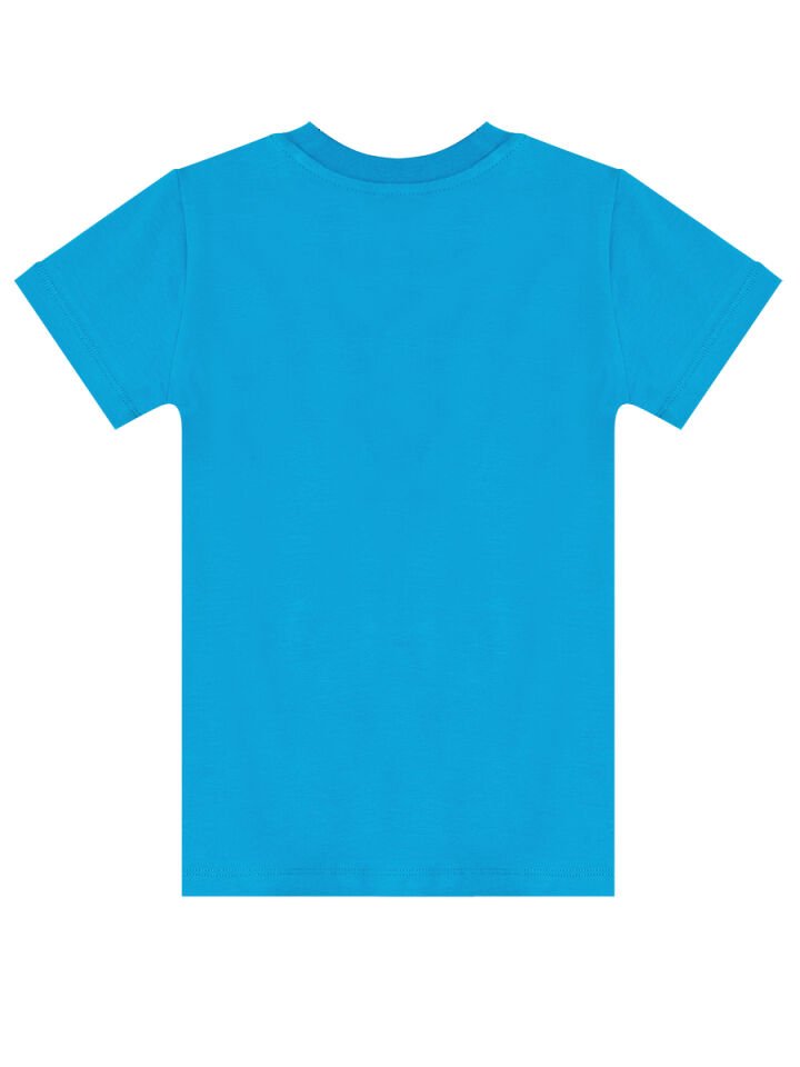 Robot Erkek Çocuk T-shirt Şort Takım 4 Y - Mavi, Gri