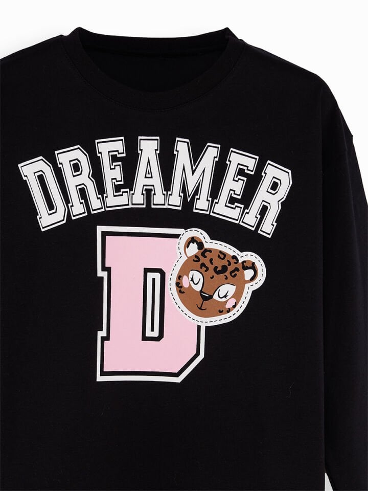 Leopar Kız Çocuk T-shirt Tayt Takım