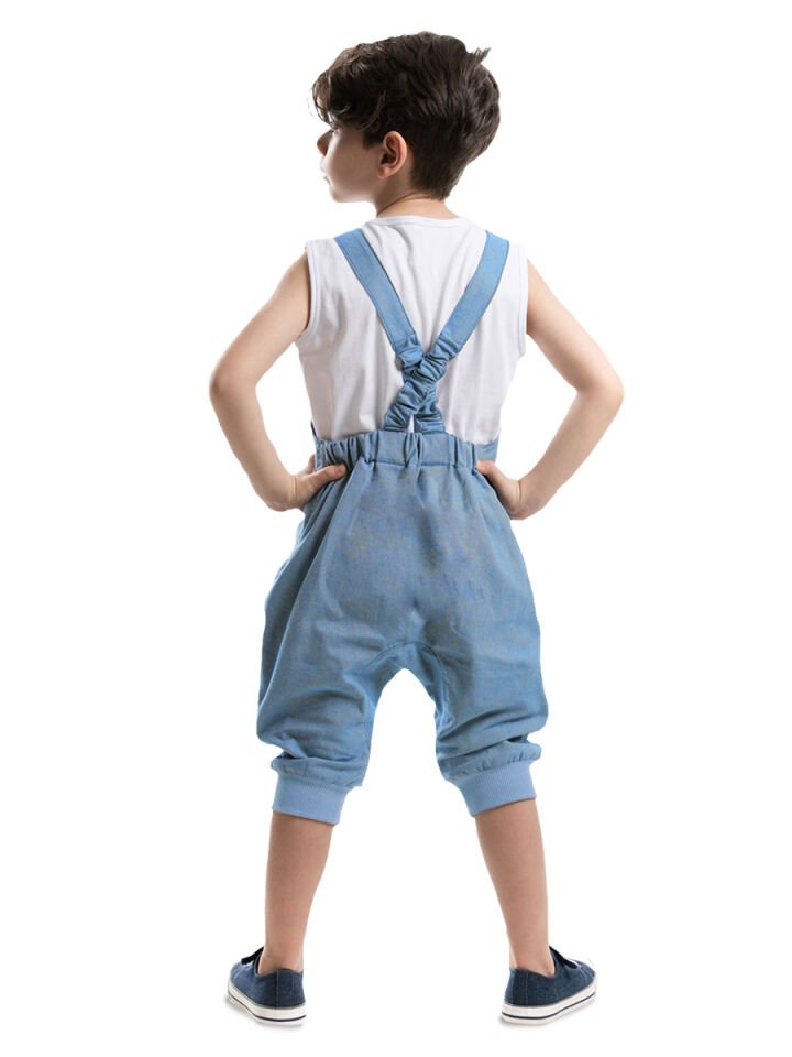 Yeah Erkek Çocuk Gabardin Tulum 4 Y - Mavi