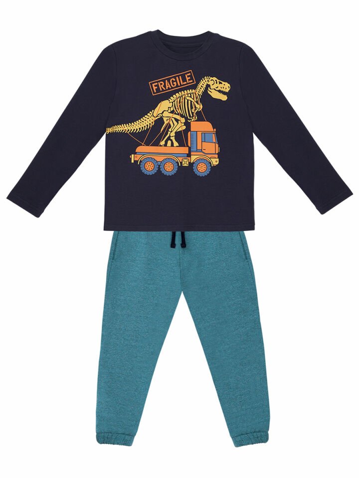 Fragile Erkek Çocuk T-shirt Pantolon Takım 9 Y - Lacivert