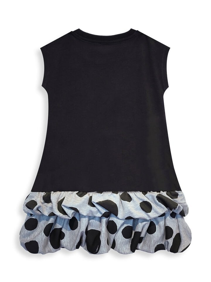 Puantiye Kedi Kız Çocuk Balon Elbise