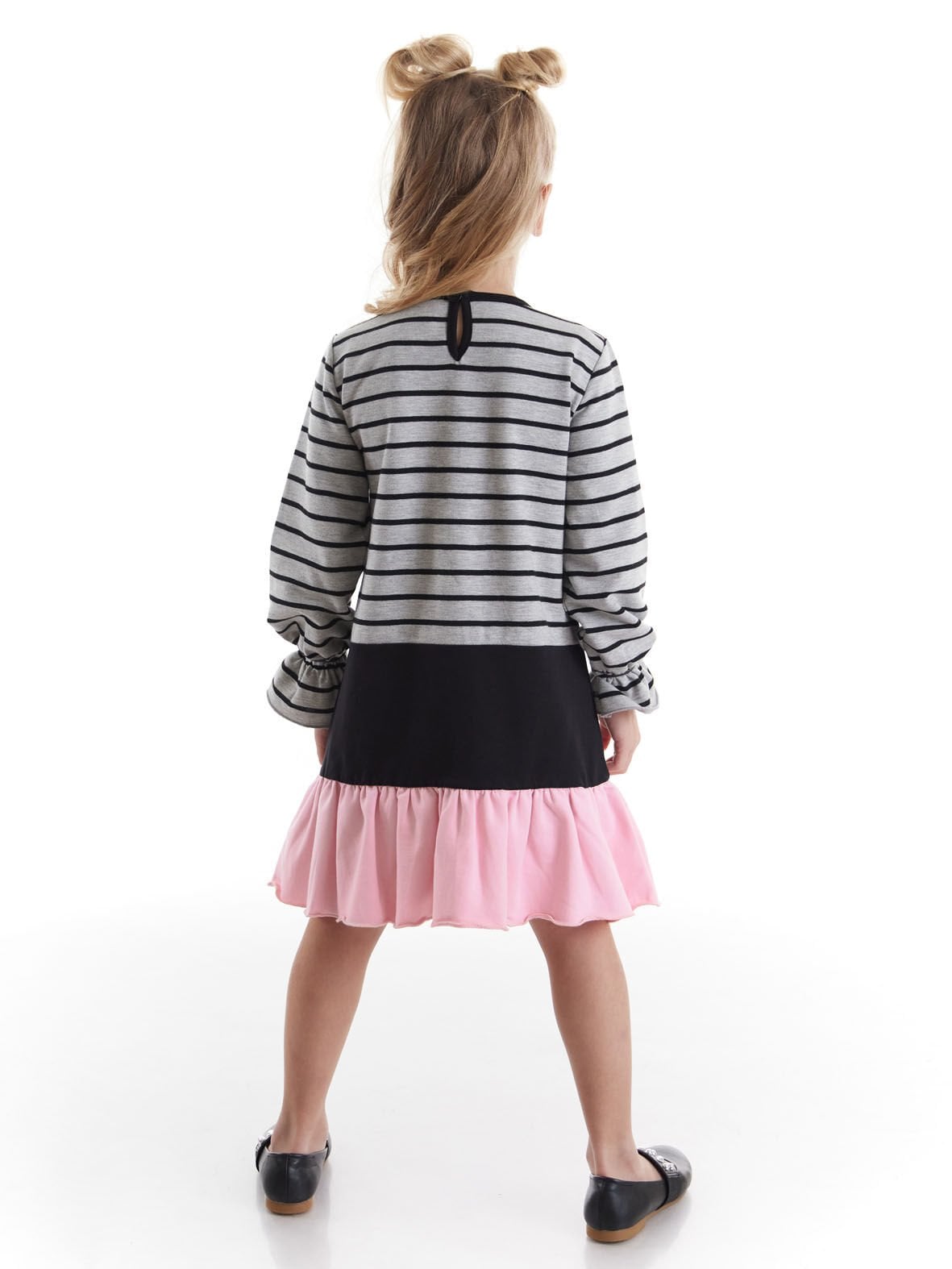 Siyah Kedi Kız Çocuk Elbise