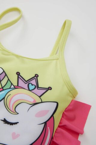 Kız Bebek Unicorn Baskılı Mayo