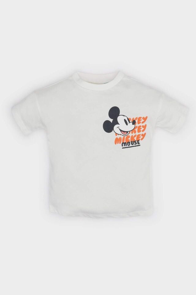 Erkek Bebek Disney Mickey & Minnie Kısa Kollu Tişört