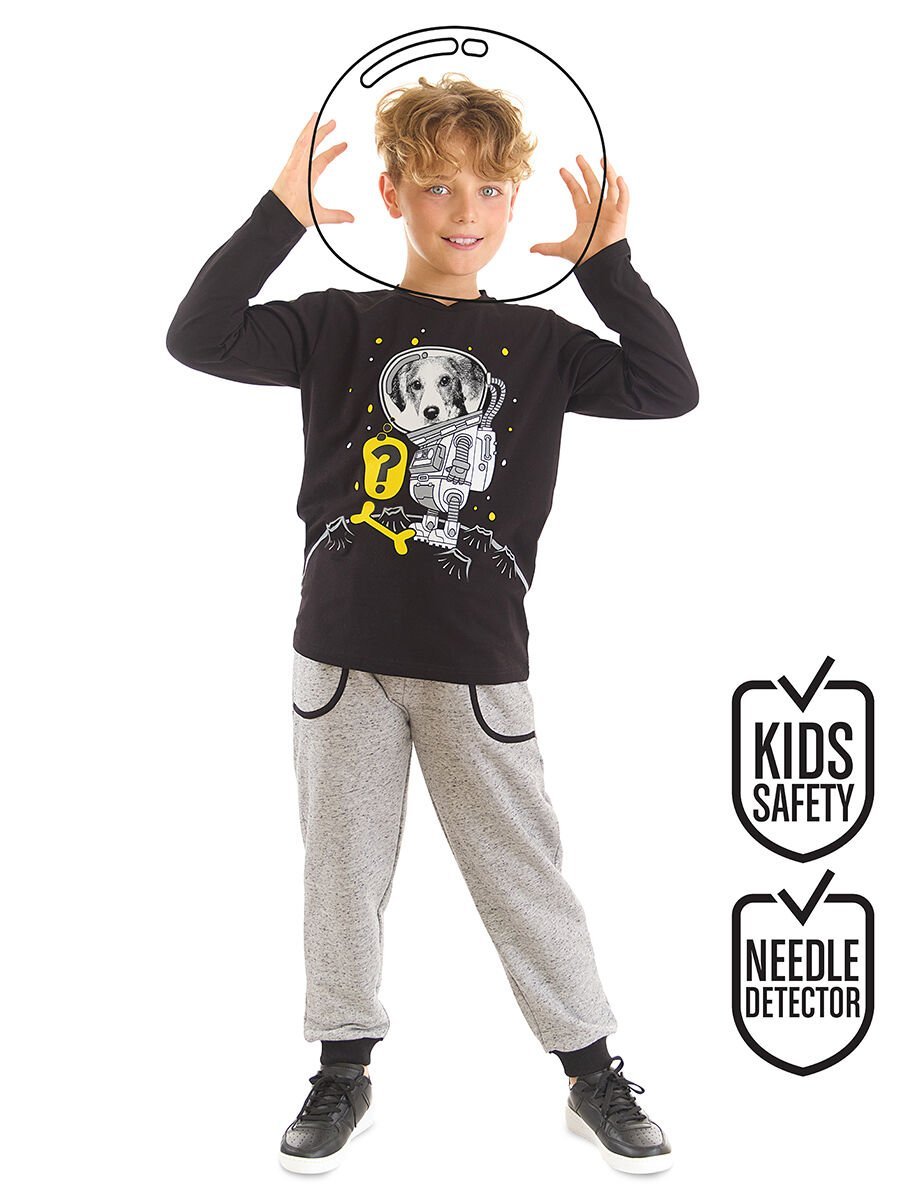 Astronot Köpek Erkek Çocuk T-shirt Pantolon Takım