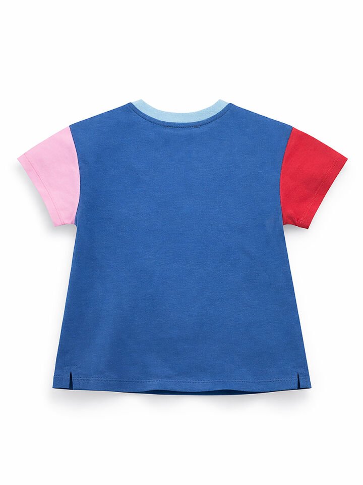 Kalpli Kedi Kız Çocuk T-shirt Tayt Takım 2Y - Mavi