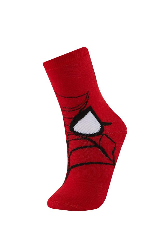 Erkek Çocuk Marvel Spiderman 2'li Pamuklu Kışlık Çorap