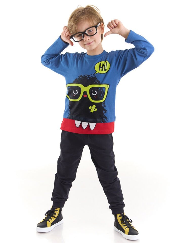 Hi Monster Erkek Çocuk T-shirt Pantolon Takım