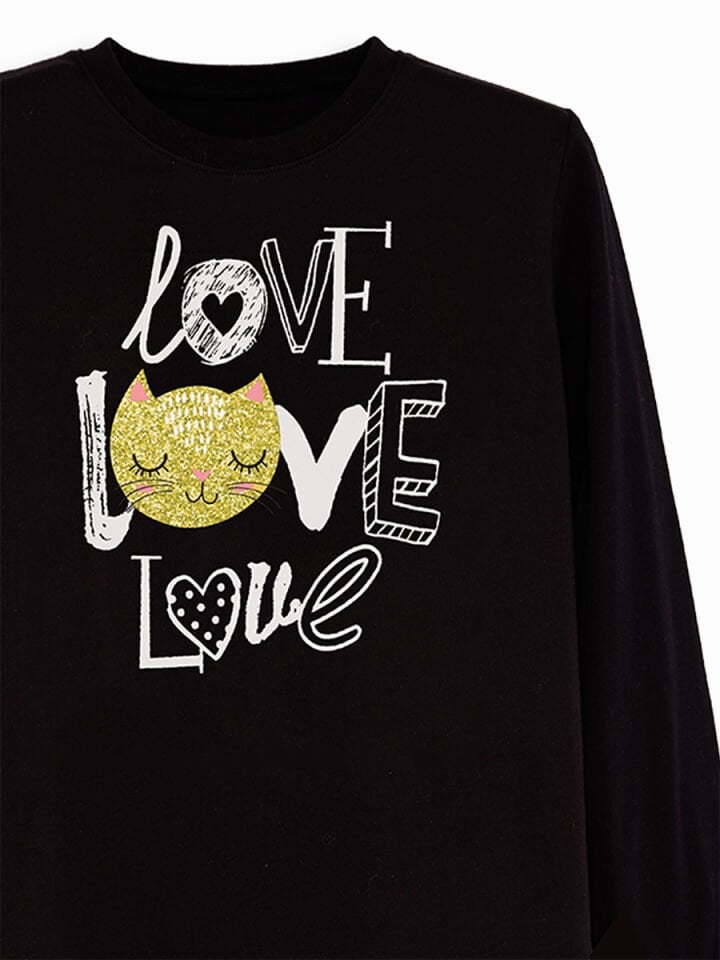 Love Kız Çocuk T-shirt Tayt Takım