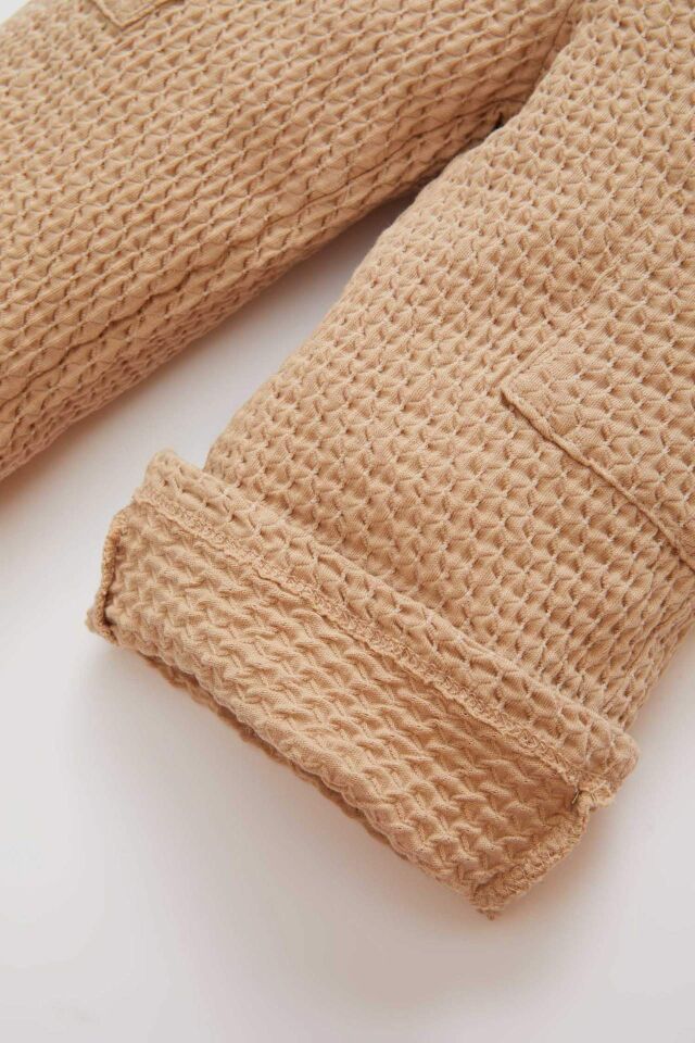 Kız Bebek Beli Lastikli Geniş Bol Paça Pantolon