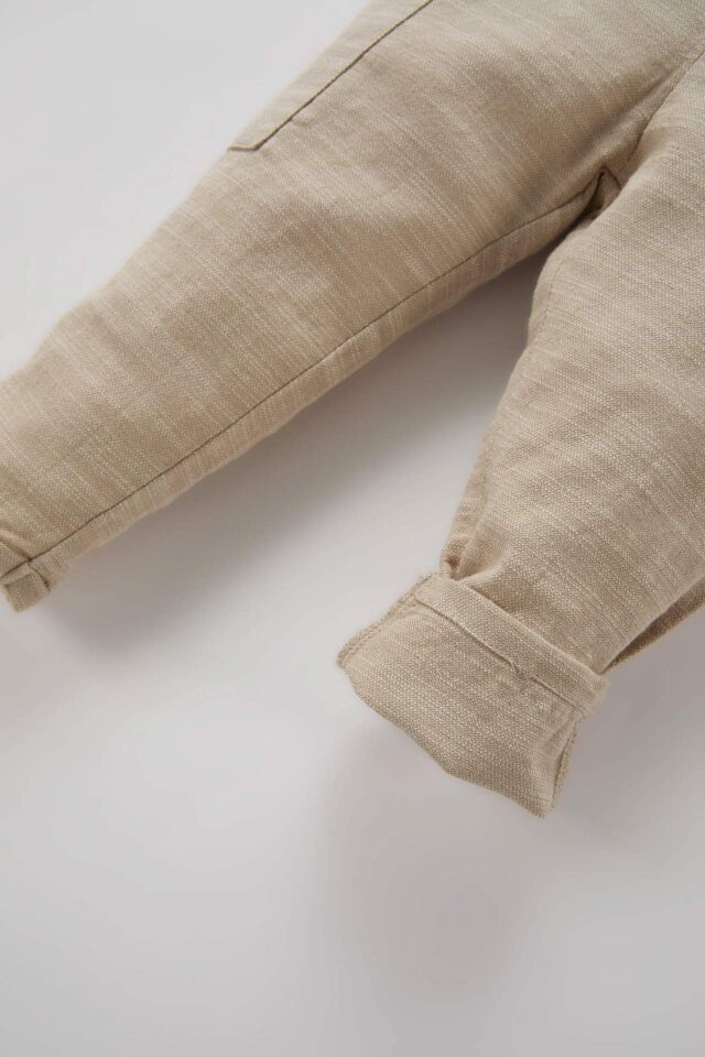 Erkek Bebek Beli Lastikli Düz Paça Pantolon