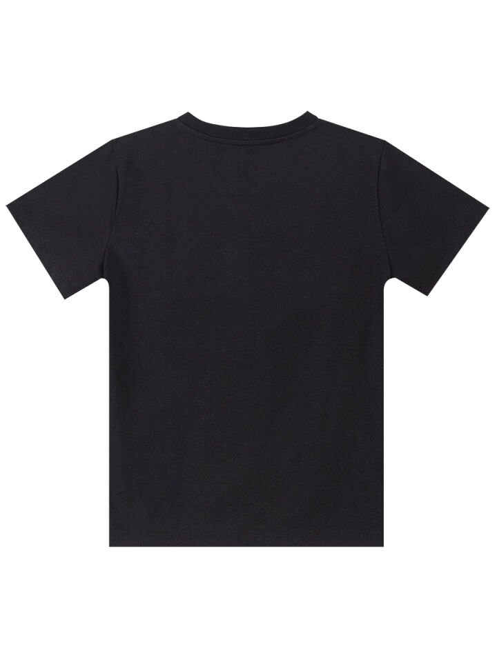 Uzay Roketi Erkek Çocuk T-shirt Kapri Şort Takım 10 Y - Siyah, Antresit