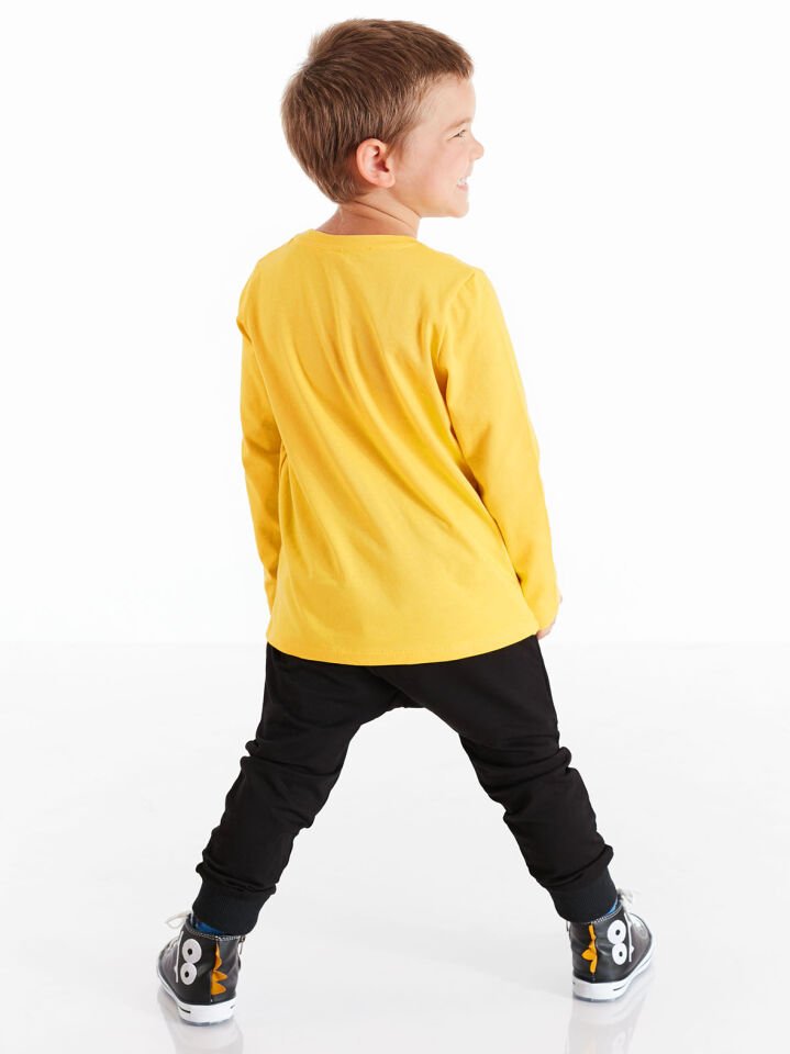 Roarsome Erkek Çocuk T-shirt Pantolon Takım 2 Y - Sarı,Siyah