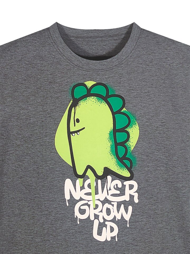 Dino Spray Erkek Çocuk T-shirt Şort Takım 7Y - Yeşil
