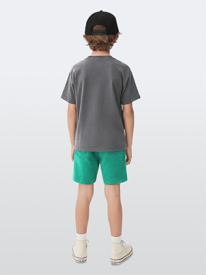 Dino Spray Erkek Çocuk T-shirt Şort Takım 8Y - Yeşil