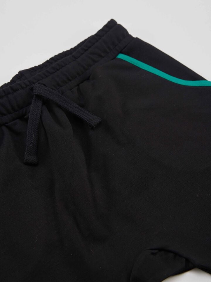 Finish Erkek Çocuk T-shirt Kapri Şort Takım 5 Y - Yeşil, Siyah