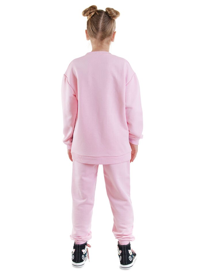 Çizgili Dostlar Kız Çocuk Pembe Eşofman Takım 7 Y - Pembe