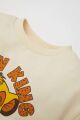 Erkek Bebek 2'li Takım Disney Lion King Bisiklet Yaka Sweatshirt Üst Beli Lastikli Jogger Eşofman Altı