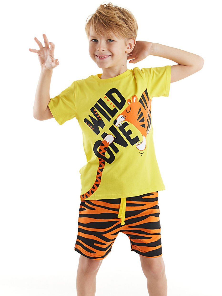 Wild One Erkek Çocuk T-shirt Şort Takım