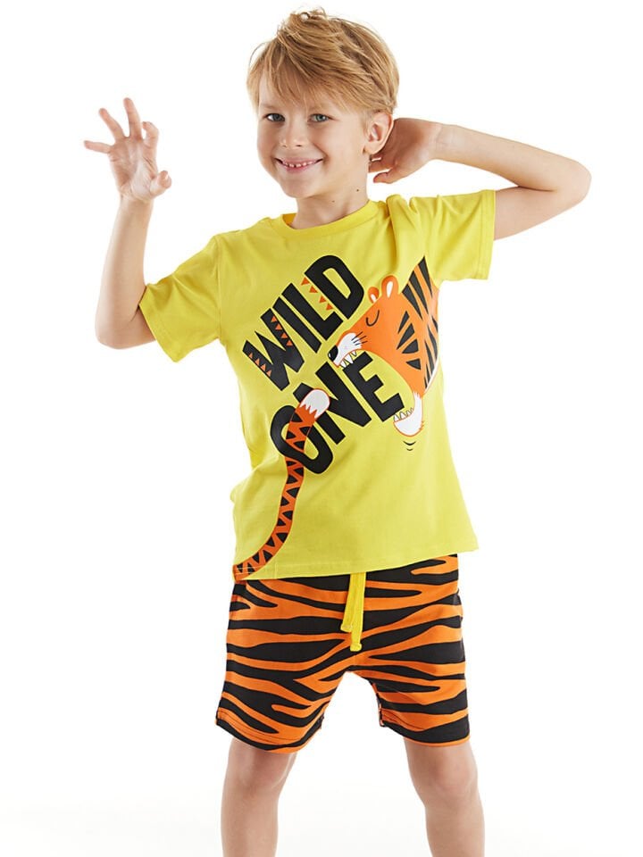 Wild One Erkek Çocuk T-shirt Şort Takım