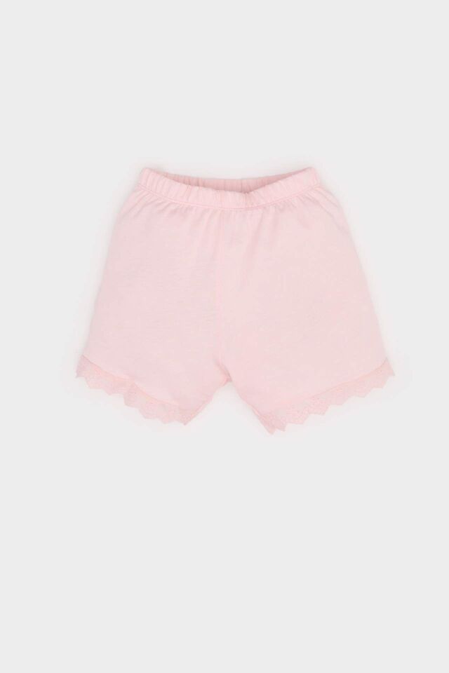 Kız Bebek Pijama Takımı Kısa Kollu Penye Üst Beli Lastikli Şort