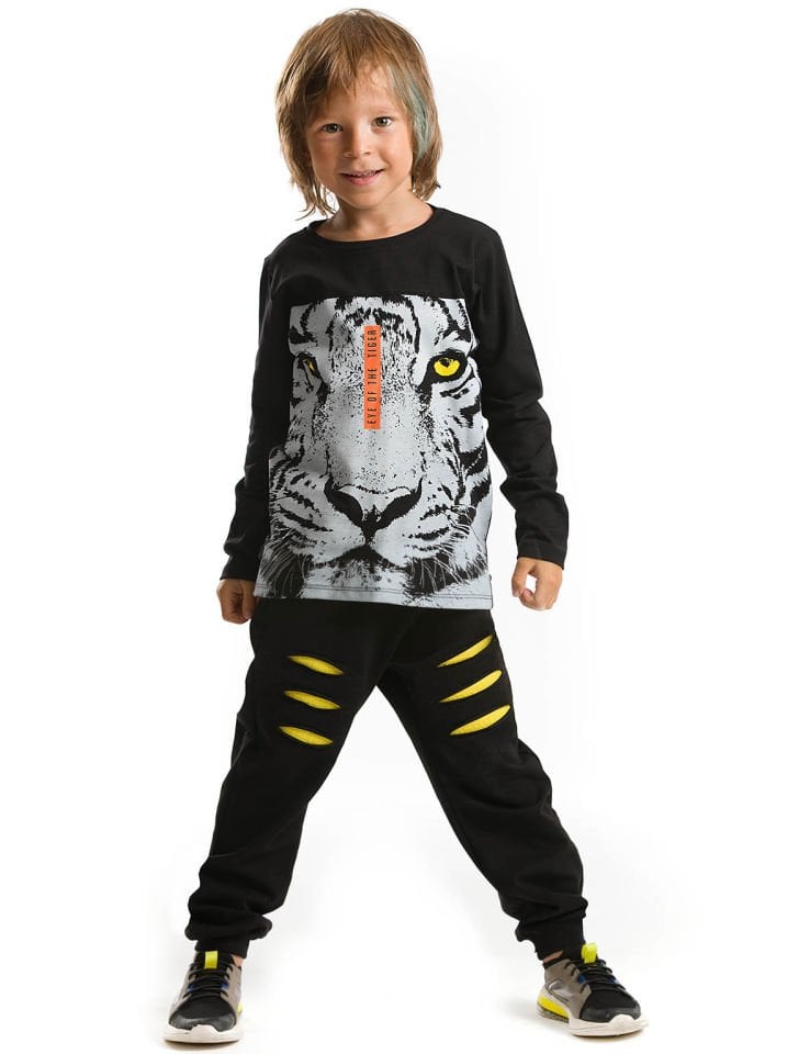 Kaplan Göz Erkek Çocuk T-shirt Pantolon Takım