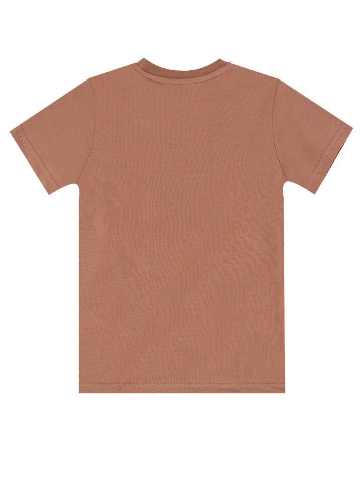 Jeep Mood Erkek Çocuk T-shirt Gabardin Şort Takım 7 Y - Kahverengi, Bej