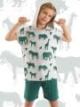 Animals Erkek Çocuk T-shirt  Şort Takım