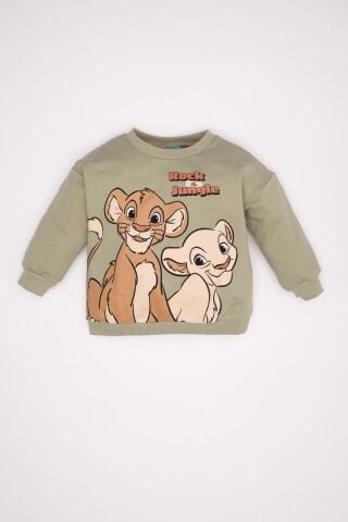 Erkek Bebek Disney Lion King Bisiklet Yaka Sweatshirt