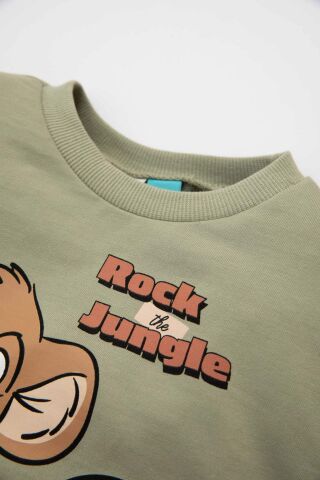 Erkek Bebek Disney Lion King Bisiklet Yaka Sweatshirt