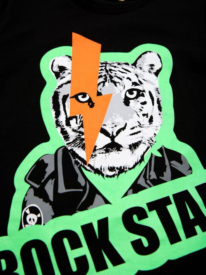 Rock Tiger Erkek Çocuk T-shirt Pantolon Takım 9 Y - Siyah