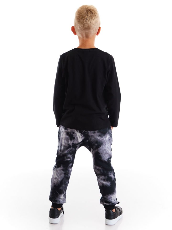 Rock Tiger Erkek Çocuk T-shirt Pantolon Takım 4 Y - Siyah