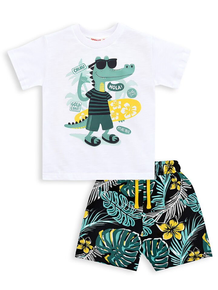 Tropik Erkek Çocuk T-shirt Şort Takım