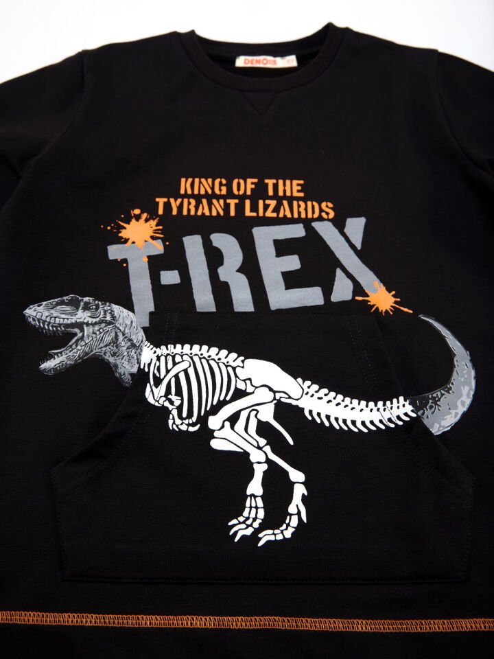 King T-Rex Erkek Çocuk Eşofman Takım