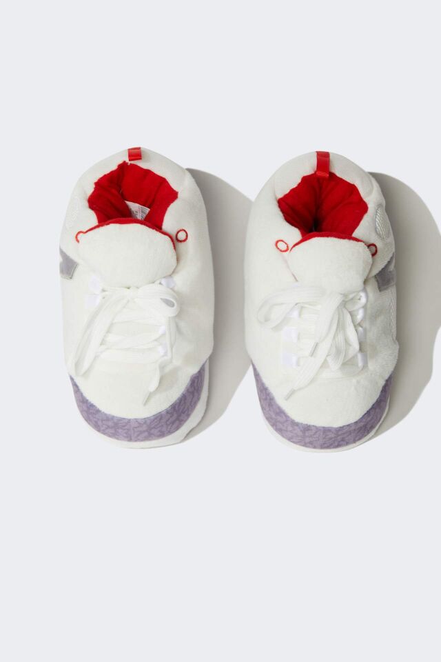 Erkek Çocuk Sneaker Görünümlü Pelüş Panduf