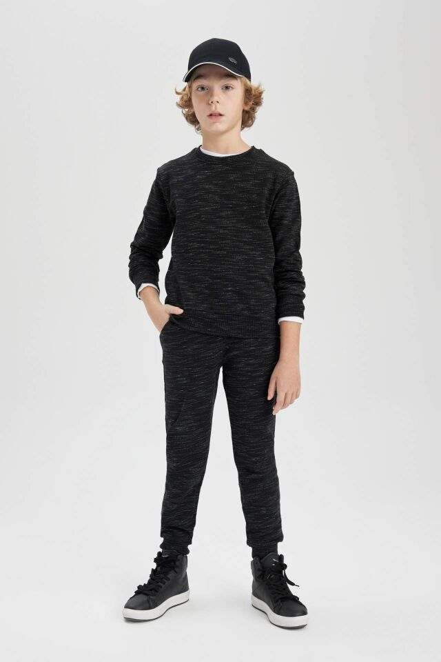 Erkek Çocuk Bisiklet Yaka Sweatshirt