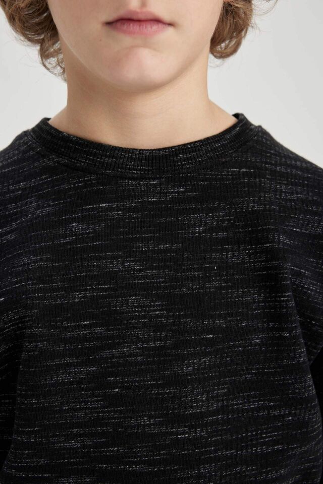Erkek Çocuk Bisiklet Yaka Sweatshirt