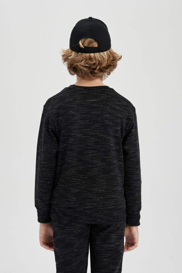 Erkek Çocuk Bisiklet Yaka Sweatshirt