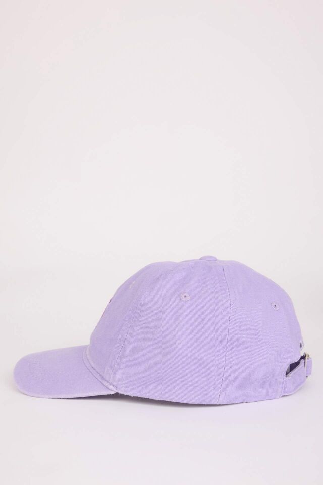 Kız Çocuk Nakışlı Jean Cap Şapka