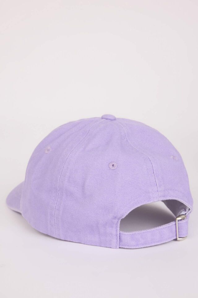 Kız Çocuk Nakışlı Jean Cap Şapka