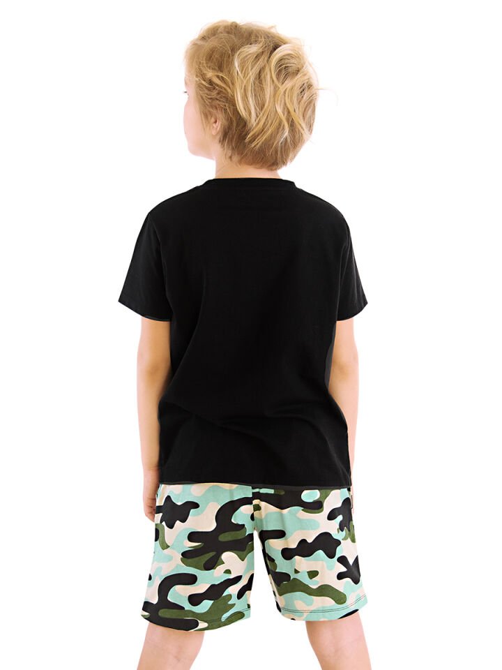 Nope Erkek Çocuk T-shirt Şort Takım 10 Y - Siyah