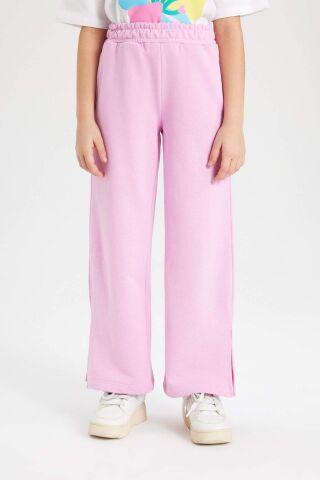 Kız Çocuk Wide Leg Geniş Yırtmaçlı Paça Pantolon